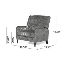 Load image into Gallery viewer, Oversized Textured Fabric Pushback Recliner