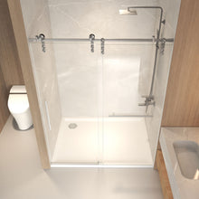 Load image into Gallery viewer, Frameless Sliding Bathtub Door With Frame