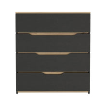 Load image into Gallery viewer, Four Drawer Dresser - Natural And Black