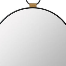 Load image into Gallery viewer, 23" Round Metal Framed Accent Mirror - Black