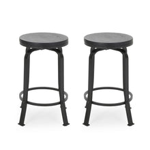 Load image into Gallery viewer, Modern Industrial Counter Stool Set With Swivel Function