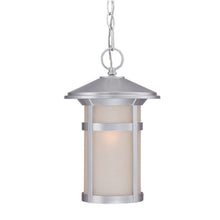 Load image into Gallery viewer, Lantern Metal Dimmable Chandelier With Frosted Shades - Silver