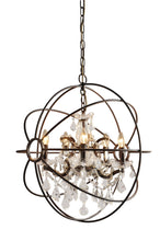 Load image into Gallery viewer, Unique Statement Five Light Metal Chandelier - Bronze