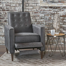 Load image into Gallery viewer, Macedonia - Button Tufted Fabric Recliner - Slate