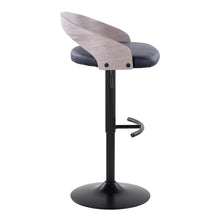 Load image into Gallery viewer, Grotto - Contemporary Adjustable Barstool With Swivel With Rounded T Footrest Elegant Design (Set of 2)
