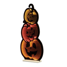 Load image into Gallery viewer, Halloween Jack-O-Lantern Tabletop Sign With LED (633943) - Orange / Black / Yellow