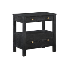 Load image into Gallery viewer, Danielle - 2 Drawer Nightstand With Knobs - Black