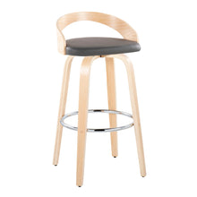 Load image into Gallery viewer, Grotto - Contemporary Fixed-Height Barstool With Swivel With Round Footrest (Set of 2)