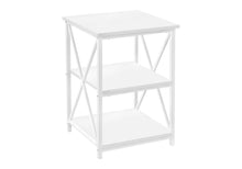 Load image into Gallery viewer, 3 Tier Accent Table, Side Marble Look Contemporary & Modern