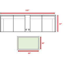 Load image into Gallery viewer, Stylish Modular Wicker Patio Seating Group