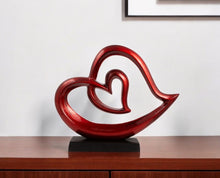 Load image into Gallery viewer, Tabletop Sculpture - Red / Black