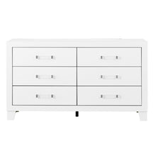 Load image into Gallery viewer, 58" Wood Six Drawer Double Dresser - White