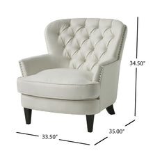 Load image into Gallery viewer, Accent Reading Chair For Living Room Bedroom - Ivory