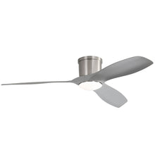 Load image into Gallery viewer, Flush Mount Ceiling Fan With Dimmable LED Light, 3 Blades, Reversible DC Motor Blades For Living Room