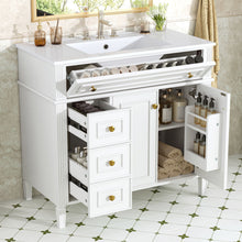 Load image into Gallery viewer, Bathroom Vanity With Sink, 3 Drawers & 2 Doors