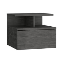 Load image into Gallery viewer, 12" Wood One Drawer Floating Nightstand - Gray