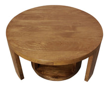 Load image into Gallery viewer, Solid Wood Round Distressed Solid Nested Coffee Tables (Set of 2) - Walnut