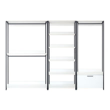 Load image into Gallery viewer, Fiona - Freestanding Walk-In Closet System, Extra Storage Space - White