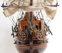 Load image into Gallery viewer, Hand Painted Solei Royal Medium Model Boat - Brown