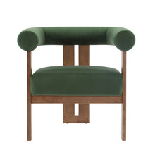 Load image into Gallery viewer, Modern Upholstered Round Arm Accent Chair With Upholstery