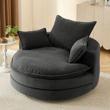 Load image into Gallery viewer, 360° Swivel Accent Barrel Chair With Dual Layer Cushion And 3 Removable Pillows