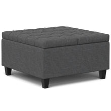 Load image into Gallery viewer, Harrison - Upholstered Coffee Table Storage Ottoman