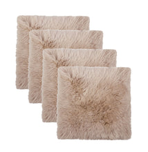Load image into Gallery viewer, 17" X 17" Wool Chair Pads (Set of 4) - Taupe