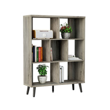 Load image into Gallery viewer, Seven Tier Cube Bookcase - Light Gray