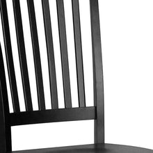 Load image into Gallery viewer, Wood Slat Back Dining Room Side Chair - Black