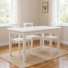 Load image into Gallery viewer, 60" Solid Wood Dining Table - White