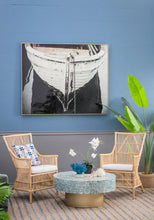 Load image into Gallery viewer, Large And Rectangular Wall Art With Frame, Wall Decor For Living Room - White / Blue