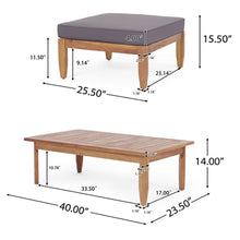 Load image into Gallery viewer, Urbanek - Acacia Wood Outdoor Conversation Set - Teak