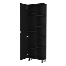 Load image into Gallery viewer, Accent Cabinet With Nine Shelves - Black