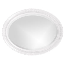 Load image into Gallery viewer, Oval Mirror In A Glossy Frame - White