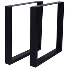Load image into Gallery viewer, Square Table Legs, Wide Metal Table Legs, Heavy Duty Steel Desk Legs Table Leg Dining Table Legs Coffee Desk Leg (Set of 2)