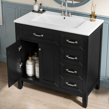 Load image into Gallery viewer, Modern Bathroom Vanity With Sink, Freestanding Design With Drawers And Doors