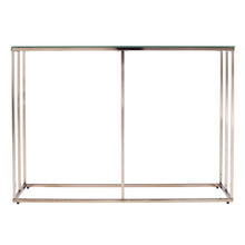 Load image into Gallery viewer, Glass Frame Console Table - Clear / Gold