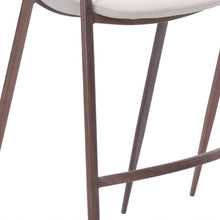 Load image into Gallery viewer, Steel Low Back Bar Height Bar Chairs (Set of 2) - Beige And Brown