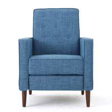 Load image into Gallery viewer, Mid-Century Modern Recliner With Button Tufted Waffle Stitch