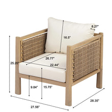 Load image into Gallery viewer, Modern Patio Chair With Armrests