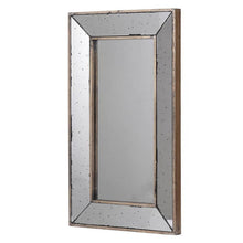 Load image into Gallery viewer, 24" Framed Antiqued Accent Mirror - Silver