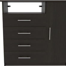 Load image into Gallery viewer, Four Drawer Combo Dresser - Black