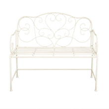 Load image into Gallery viewer, Sunnydaze - Outdoor Garden Bench - Matte White