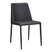 Load image into Gallery viewer, Upholstered Faux Leather Dining Side Chairs Without Arms (Set of 2) - Black