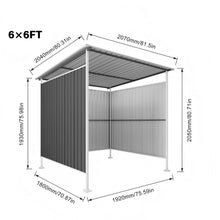 Load image into Gallery viewer, Outdoor Pergola, Bike Storage Shed, Grill Gazebo For Patio - Gray