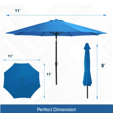 Load image into Gallery viewer, Patio Umbrella With Crank Lift And Tilt, UV-Resistant Canopy