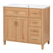 Load image into Gallery viewer, Bathroom Vanity With Sink, Soft Close Doors & Drawers - Wood
