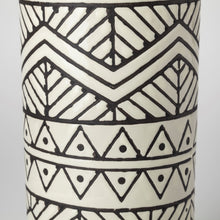 Load image into Gallery viewer, Geometric Cylinder Table Vase - Cream