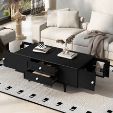 Load image into Gallery viewer, Modern Rectangle Coffee Table With Four Drawers
