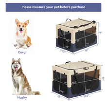 Load image into Gallery viewer, Dog Crates For Dogs, Adjustable Cover By Spiral Iron Pipe, Strengthen Sewing Dog Travel Crate 3 Door Design